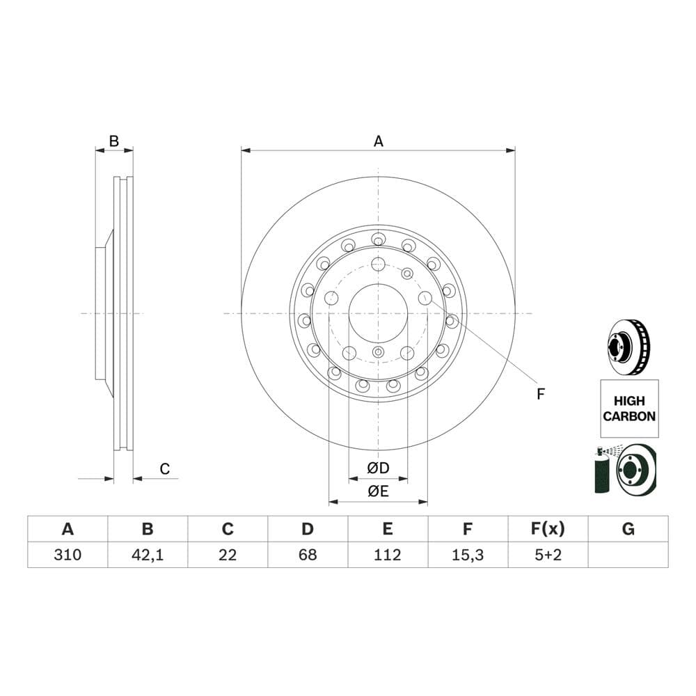 Disc frana BOSCH 0 986 479 062