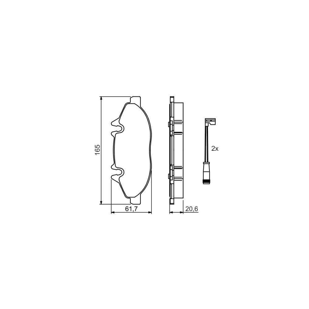 Set placute frana disc BOSCH 0 986 494 081