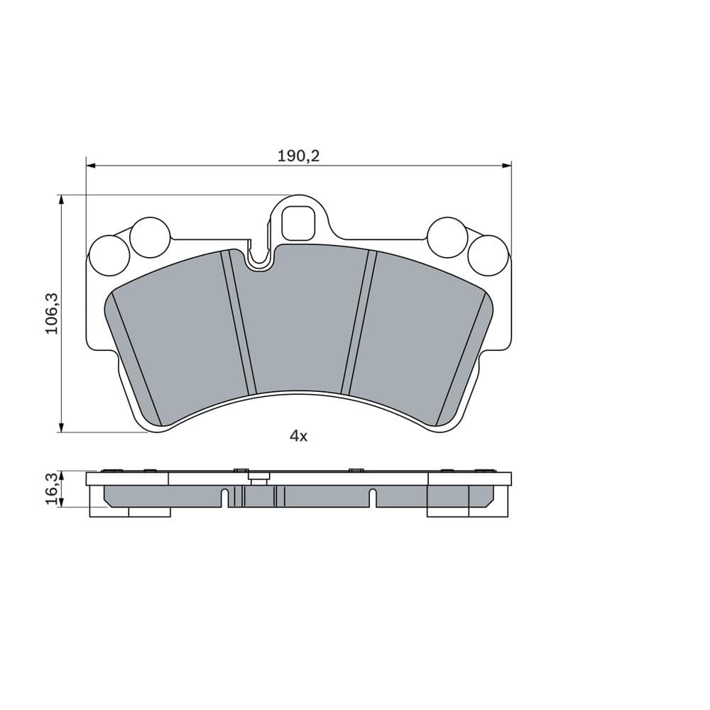 Set placute frana disc BOSCH 0 986 424 739