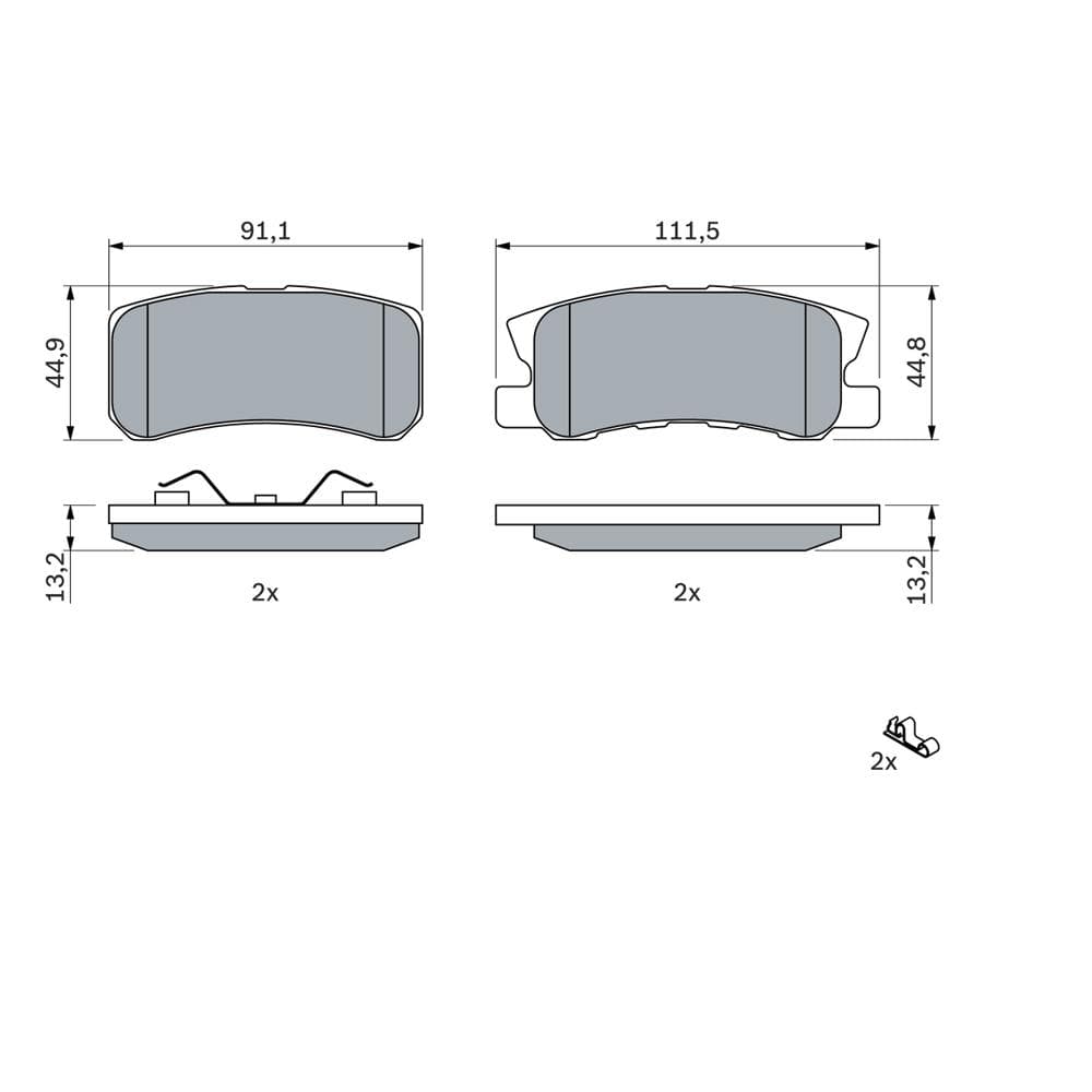 Set placute frana disc BOSCH 0 986 424 717