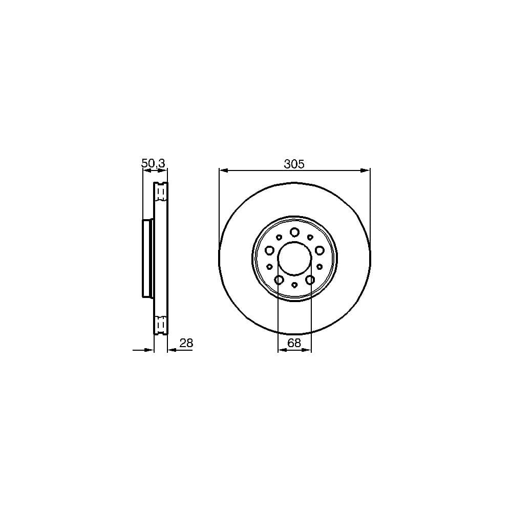 Disc frana BOSCH 0 986 478 494