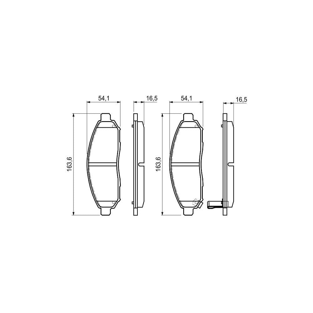Set placute frana disc BOSCH 0 986 494 151