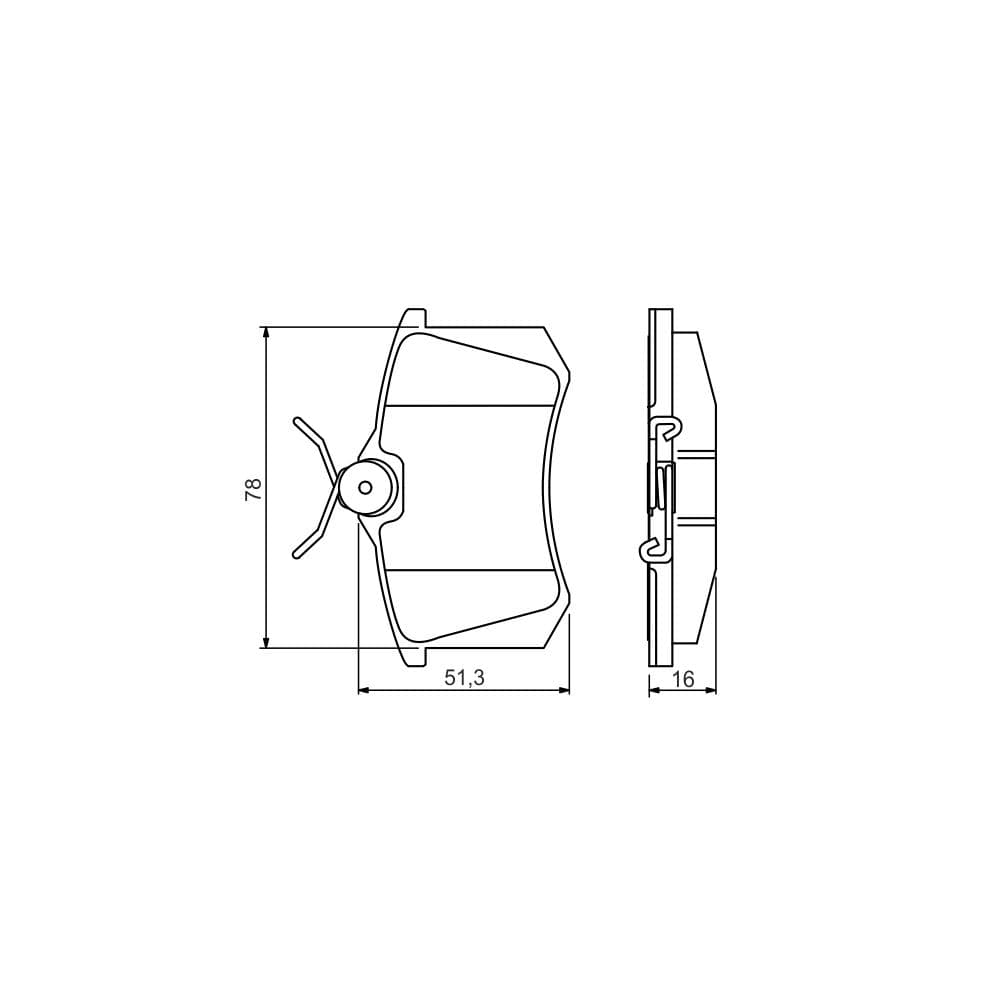Set placute frana disc BOSCH 0 986 495 231