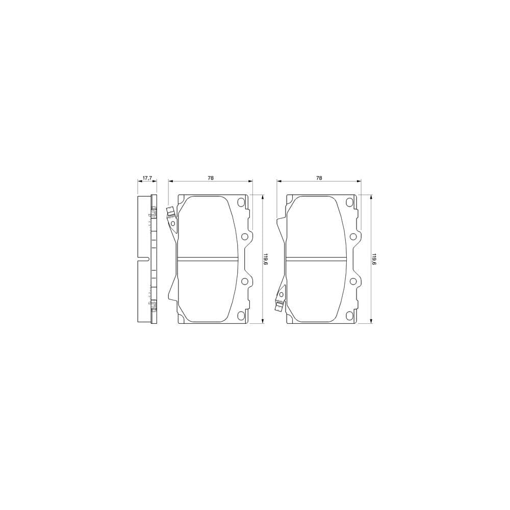 Set placute frana disc BOSCH 0 986 424 640