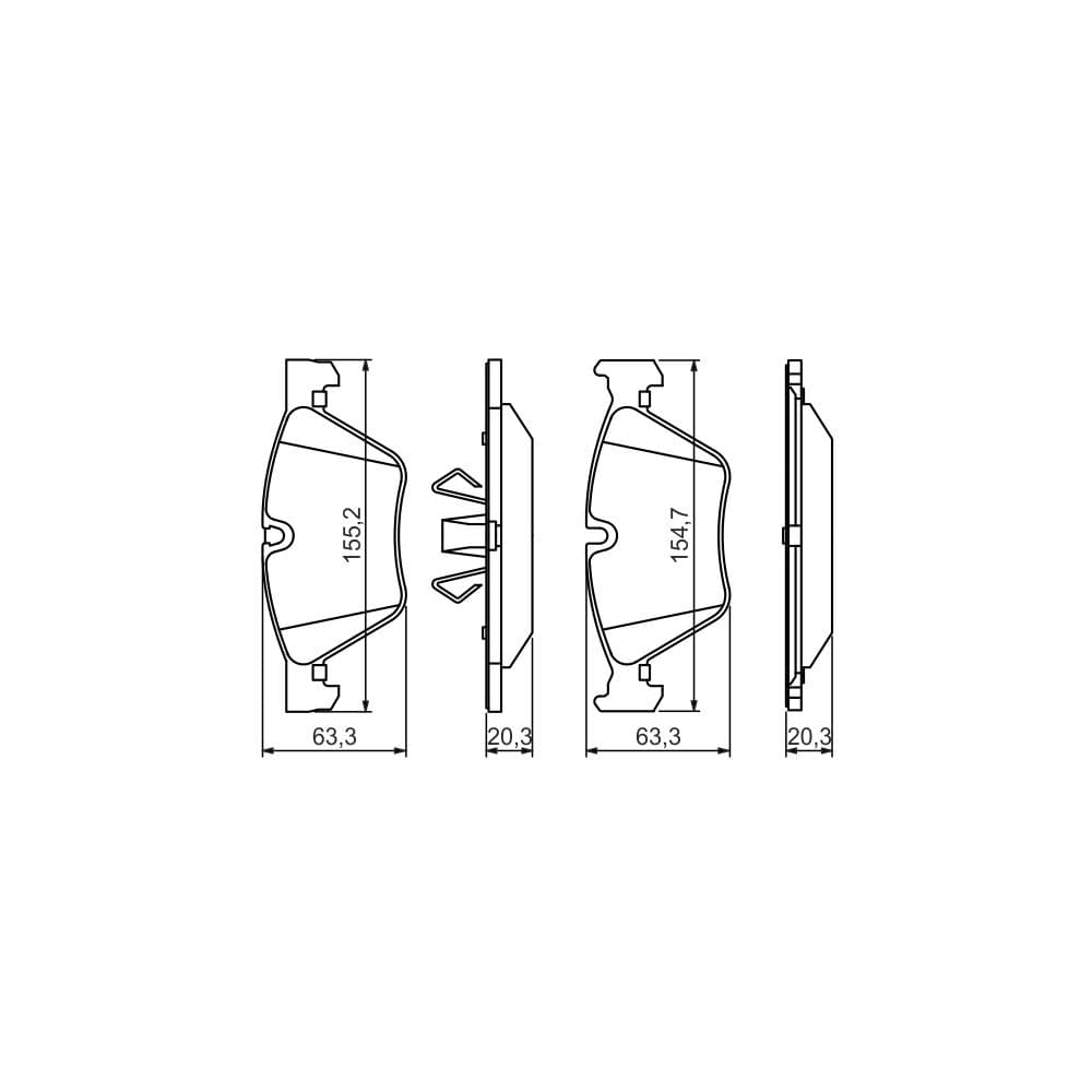 Set placute frana disc BOSCH 0 986 494 117