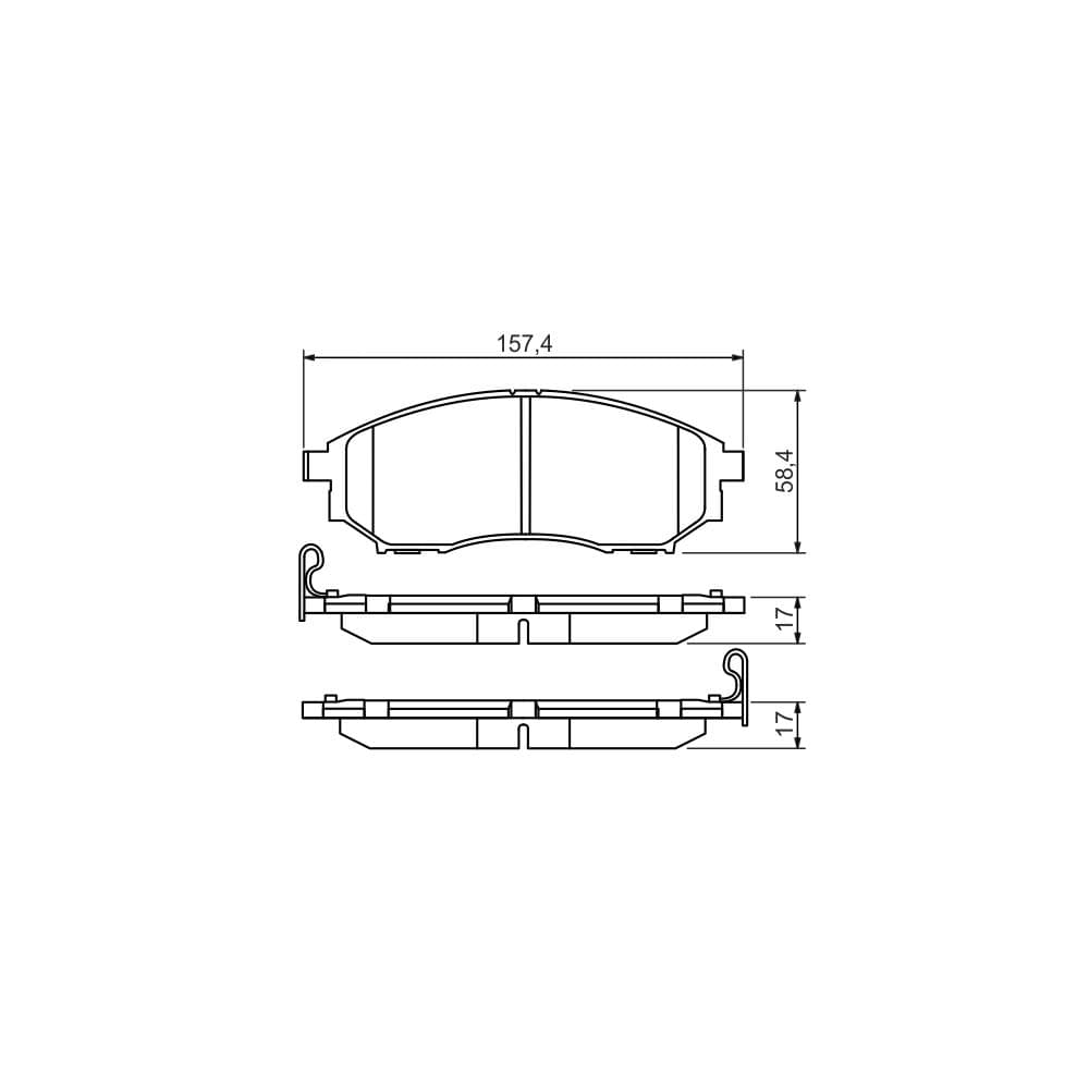 Set placute frana disc BOSCH 0 986 494 295