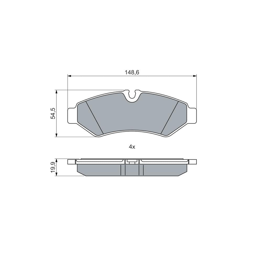 Set placute frana disc BOSCH 0 986 460 026