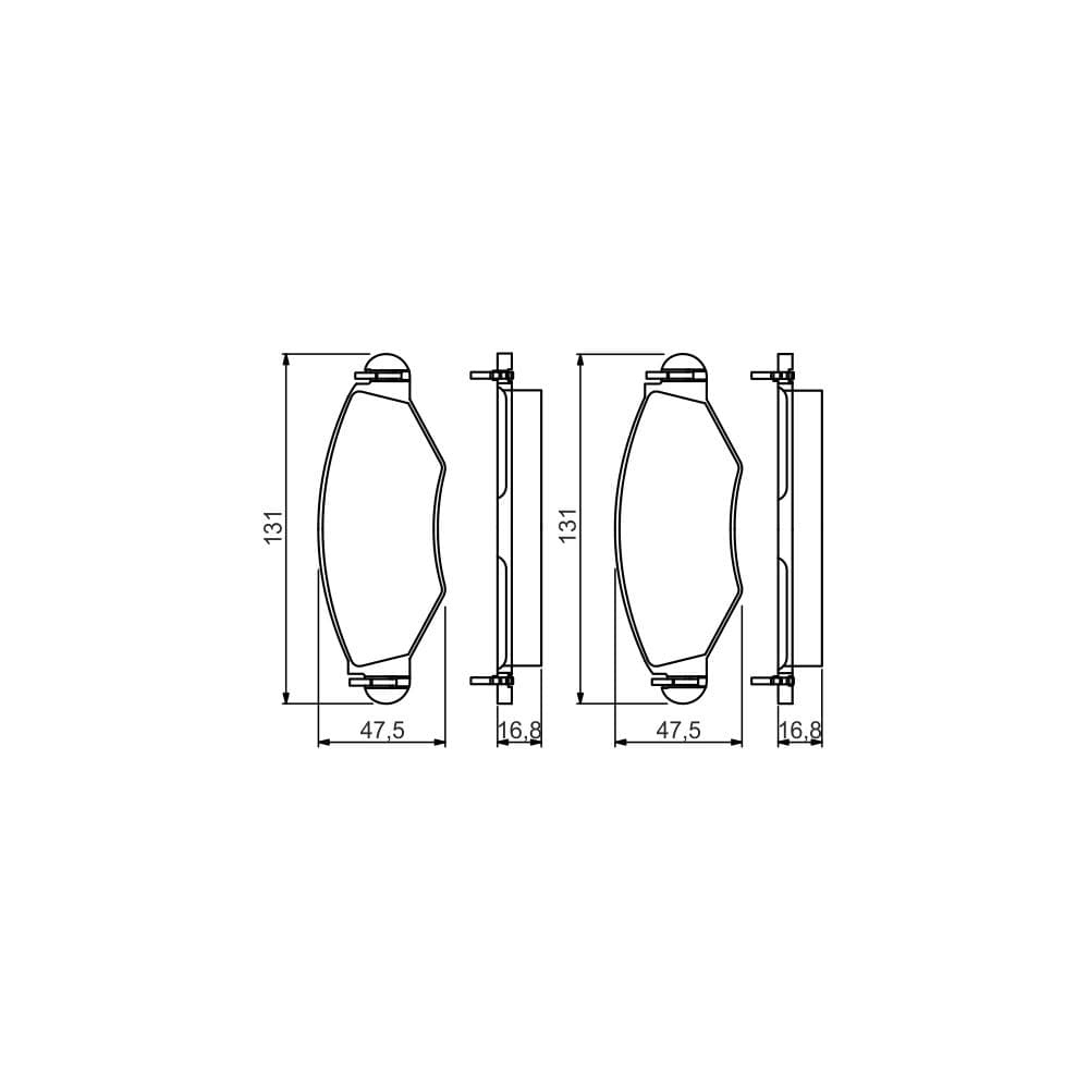 Set placute frana disc BOSCH 0 986 495 244