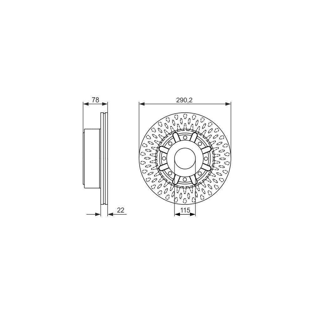 Disc frana BOSCH 0 986 479 610
