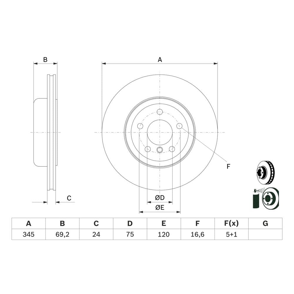 Disc frana BOSCH 0 986 479 D59
