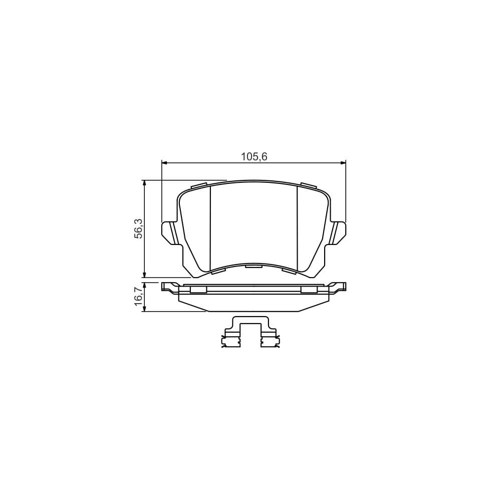 Set placute frana disc BOSCH 0 986 494 626