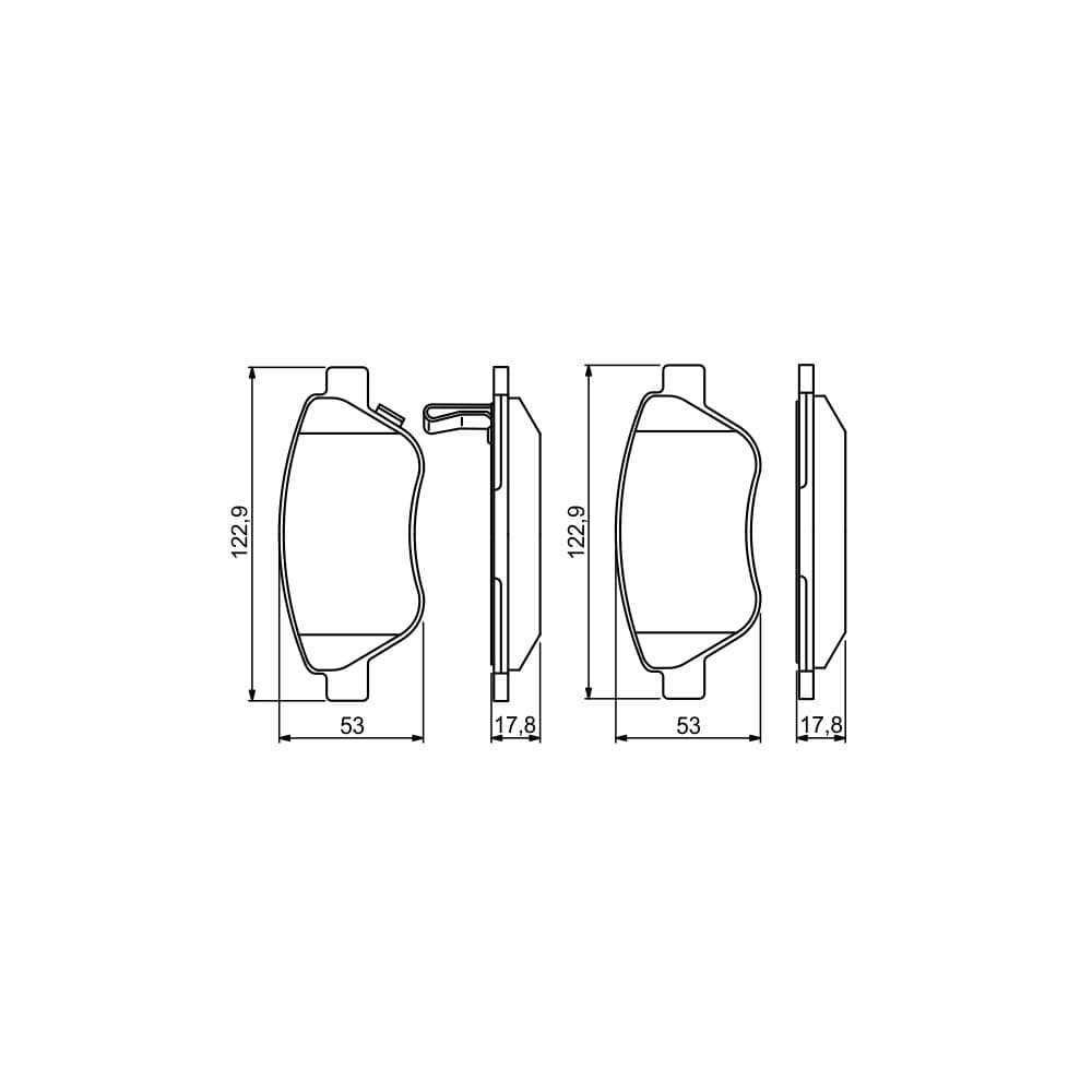 Set placute frana disc BOSCH 0 986 495 237