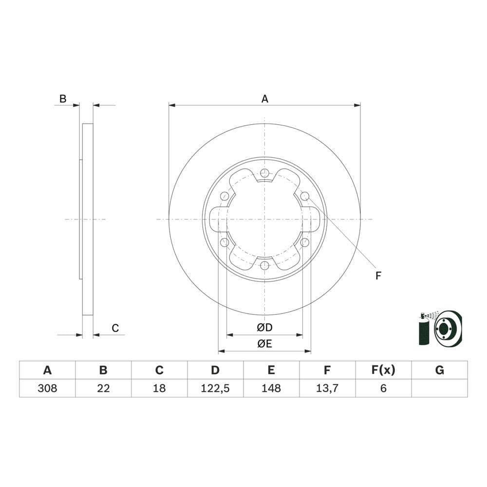 Disc frana BOSCH 0 986 479 D43