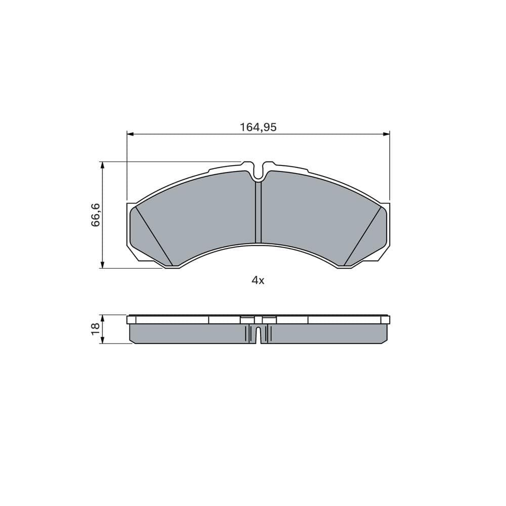 Set placute frana disc BOSCH 0 986 424 833