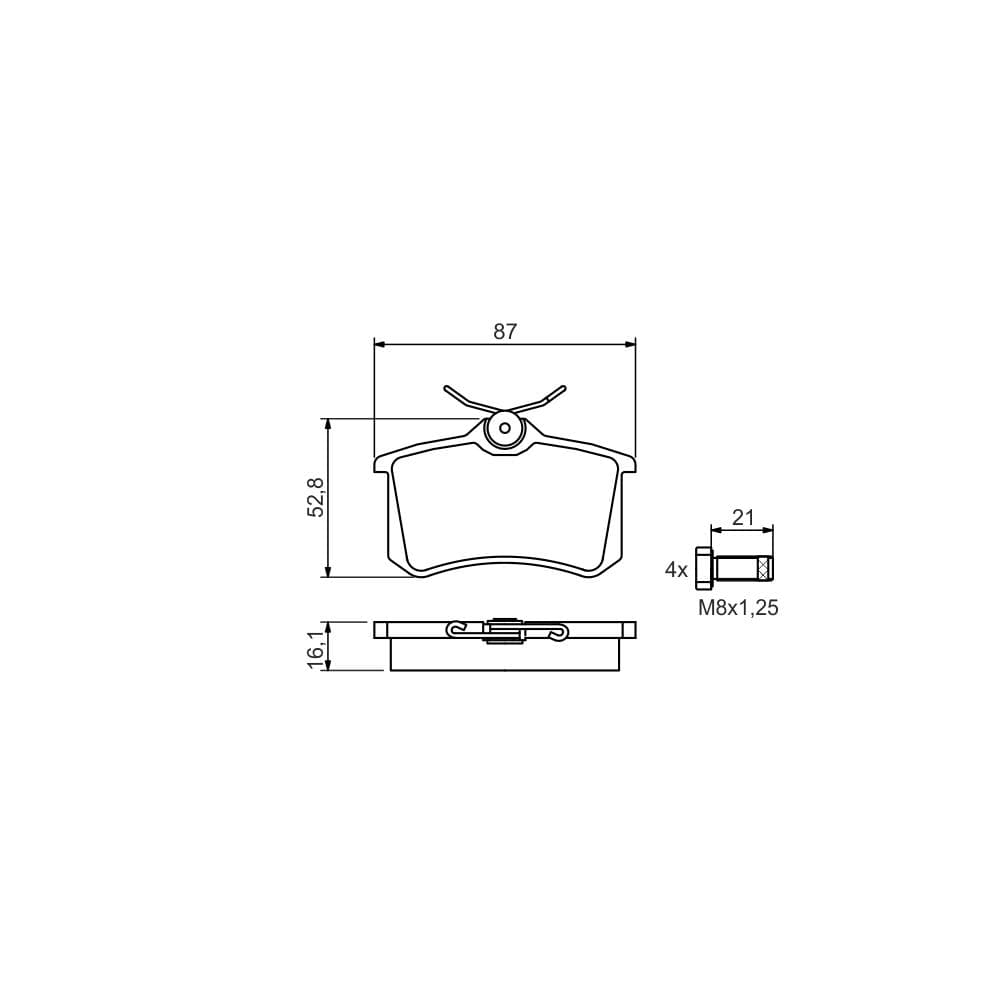 Set placute frana disc BOSCH 0 986 494 399