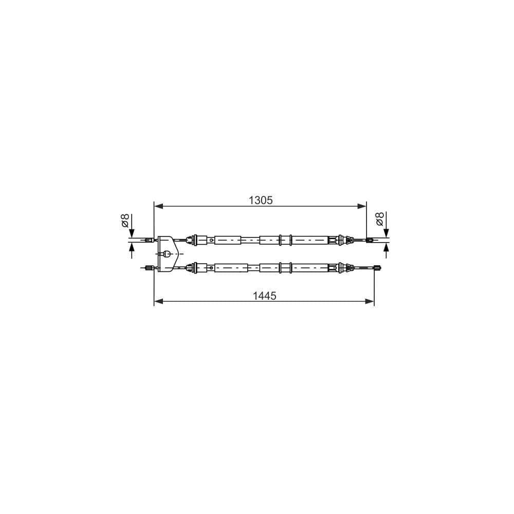 Cablu, frana de parcare BOSCH 1 987 477 732