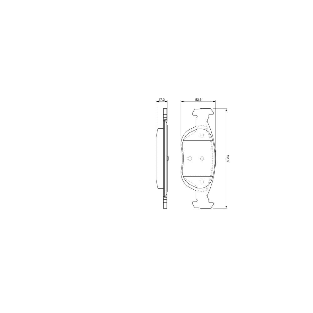 Set placute frana disc BOSCH 0 986 424 544