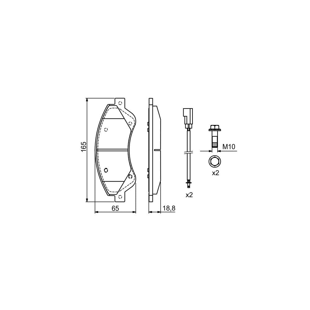 Set placute frana disc BOSCH 0 986 494 236