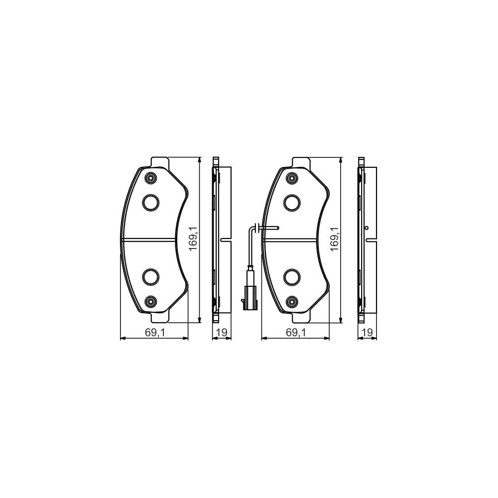 Set placute frana disc BOSCH 0 986 495 095