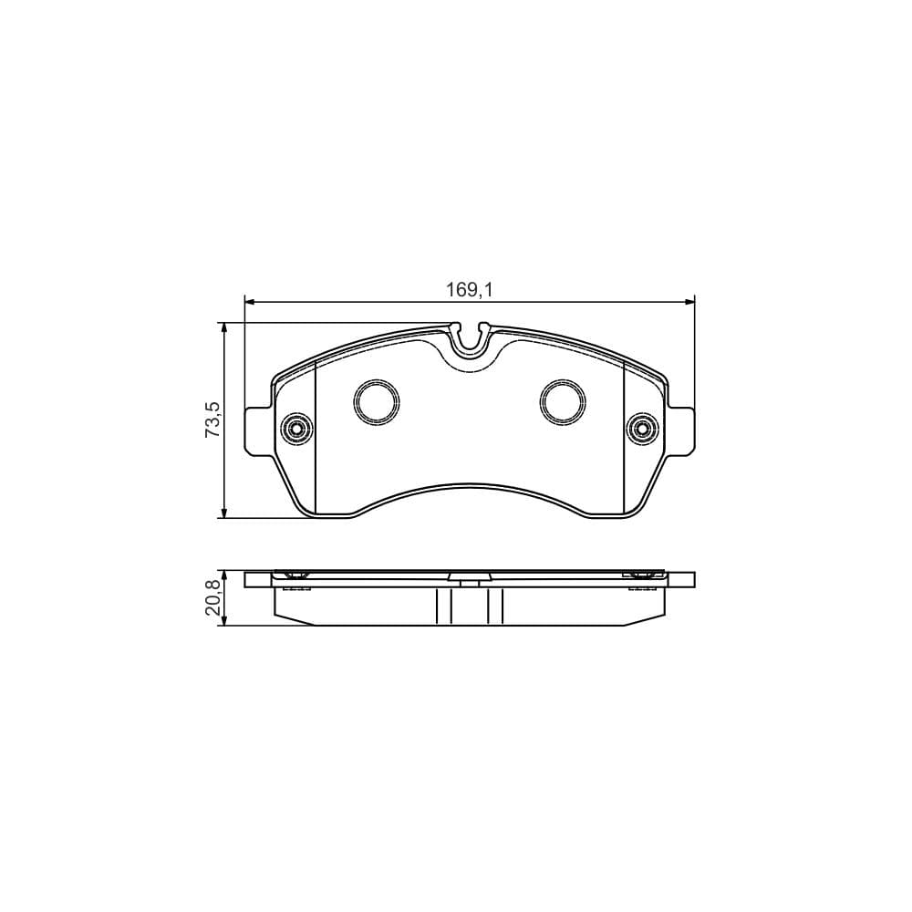 Set placute frana disc BOSCH 0 986 495 107