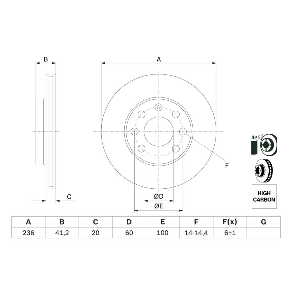 Disc frana BOSCH 0 986 478 192
