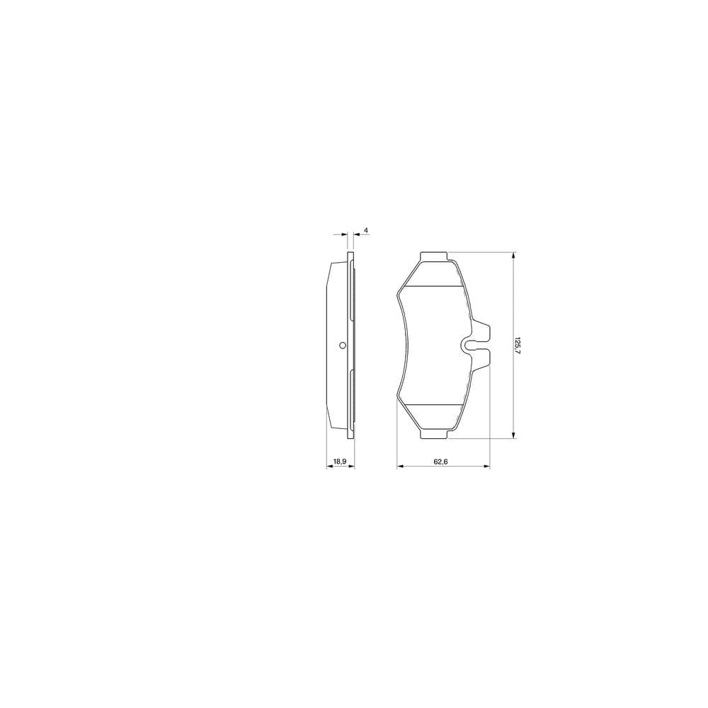 Set placute frana disc BOSCH 0 986 424 516