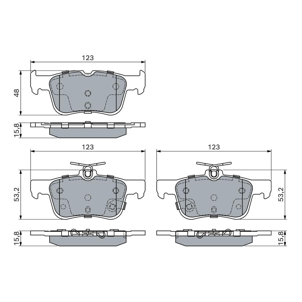 Set placute frana disc BOSCH 0 986 494 839