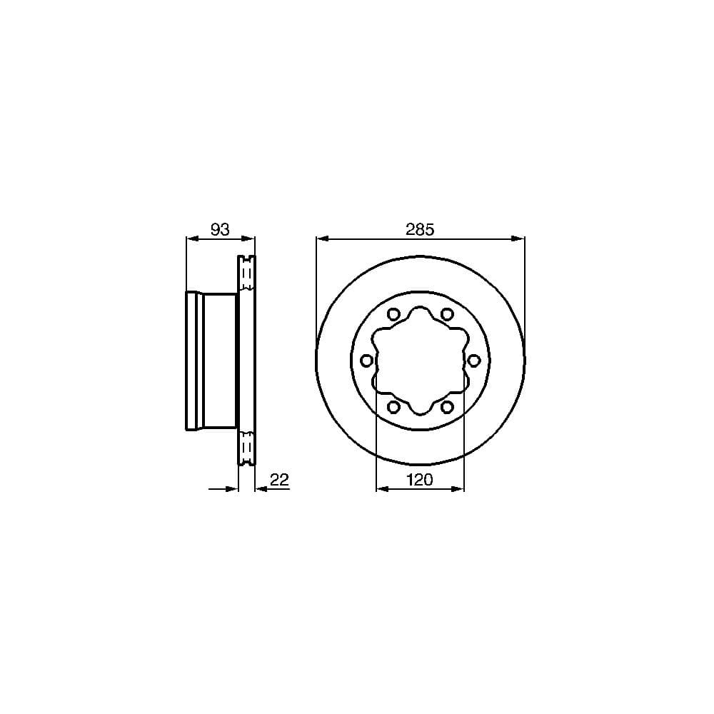 Disc frana BOSCH 0 986 478 555