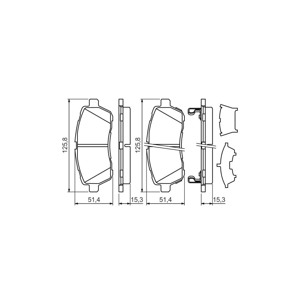 Set placute frana disc BOSCH 0 986 494 321