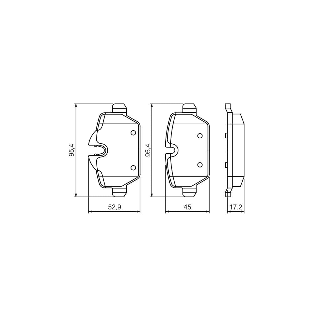 Set placute frana disc BOSCH 0 986 494 461