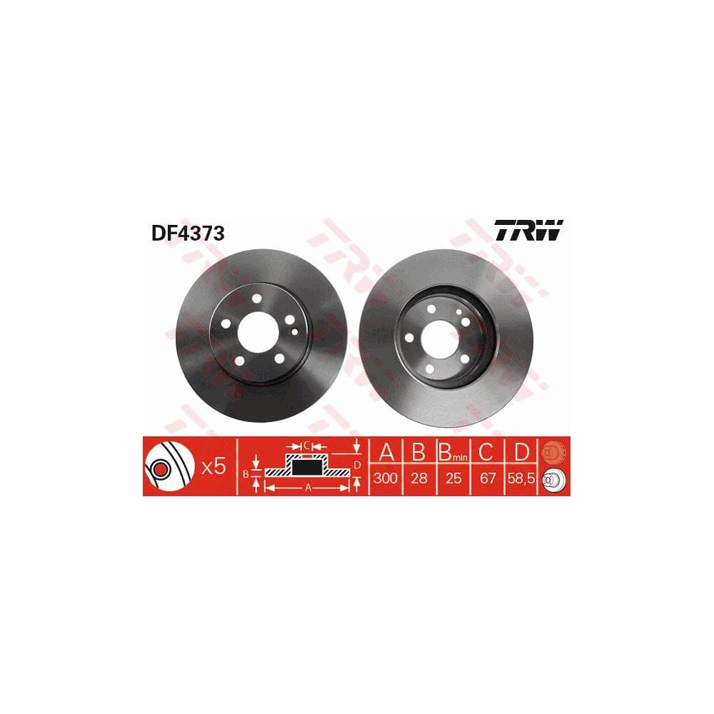 Disc frana TRW DF4373