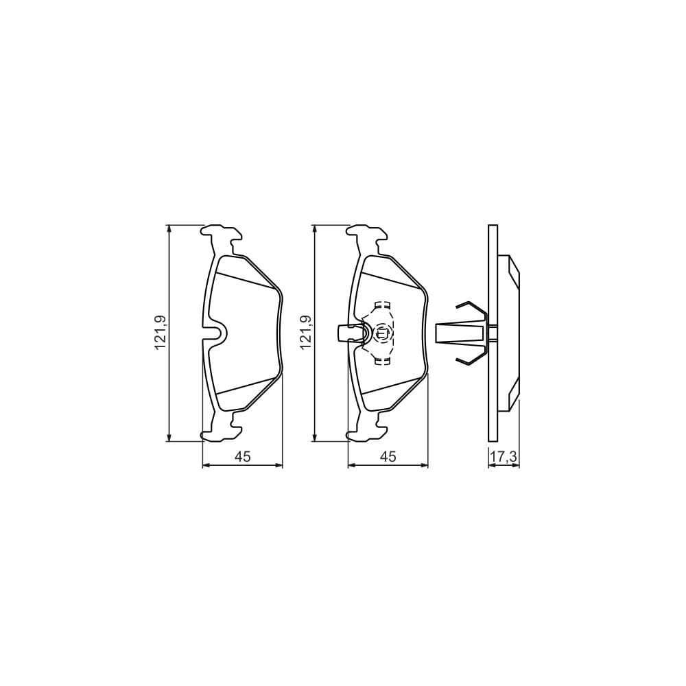 Set placute frana disc BOSCH 0 986 494 009