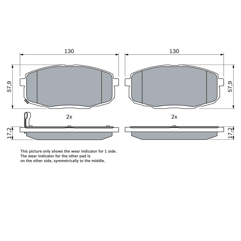 Set placute frana disc BOSCH 0 986 424 811