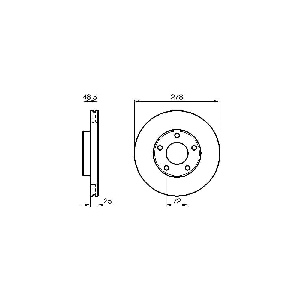 Disc frana BOSCH 0 986 479 C68