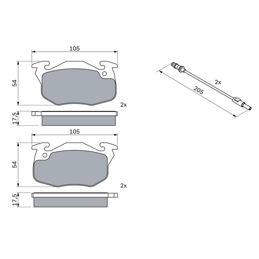 Set placute frana disc BOSCH 0 986 469 860