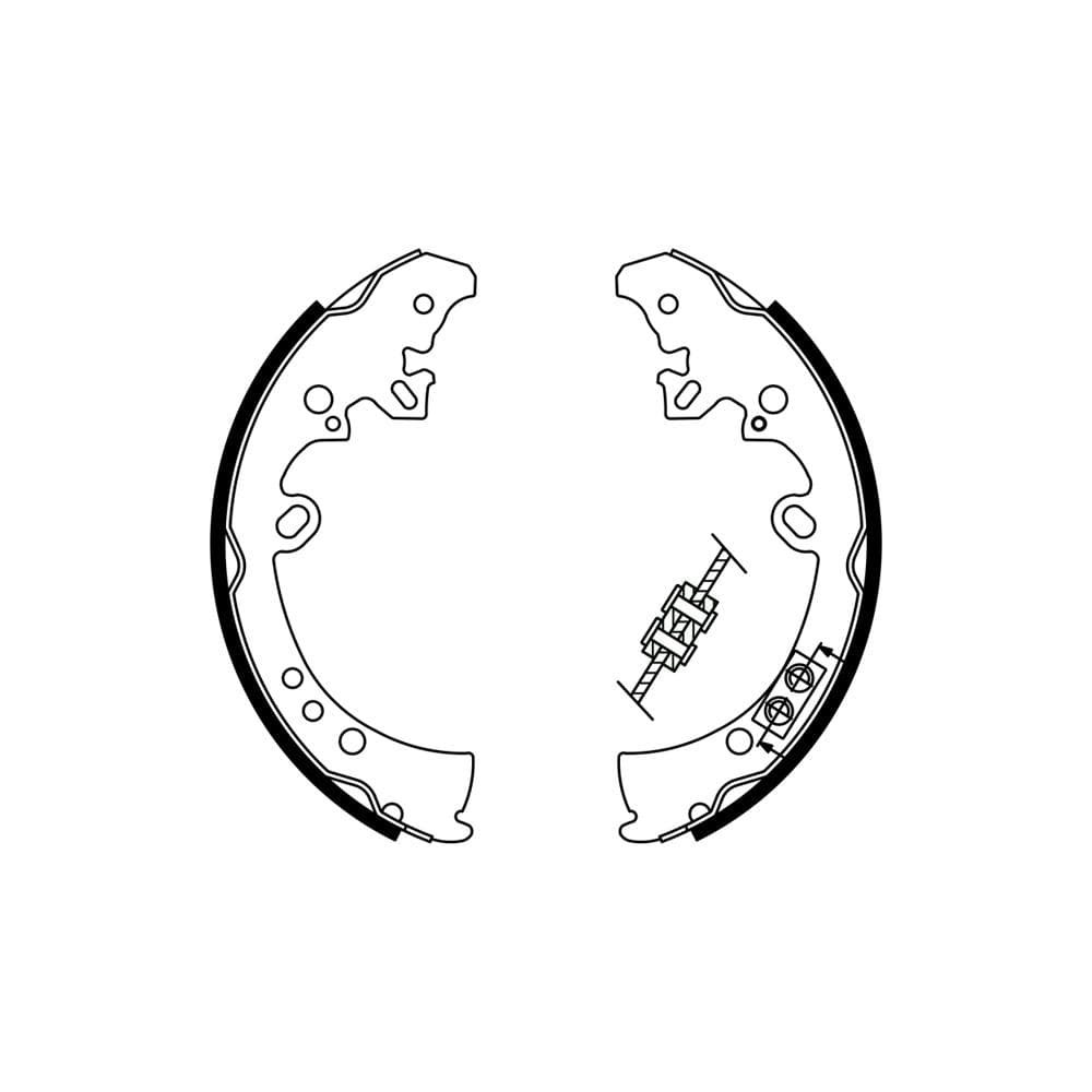 Set saboti frana BOSCH 0 986 487 787