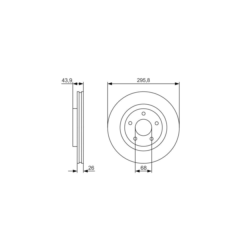 Disc frana BOSCH 0 986 479 R89