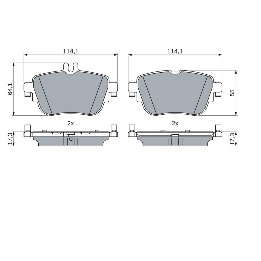 Set placute frana disc BOSCH 0 986 424 845