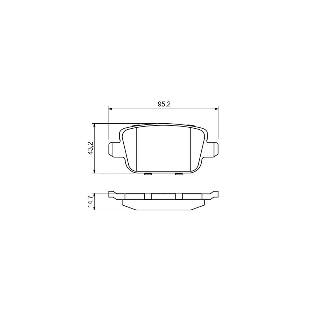 Set placute frana disc BOSCH 0 986 494 247