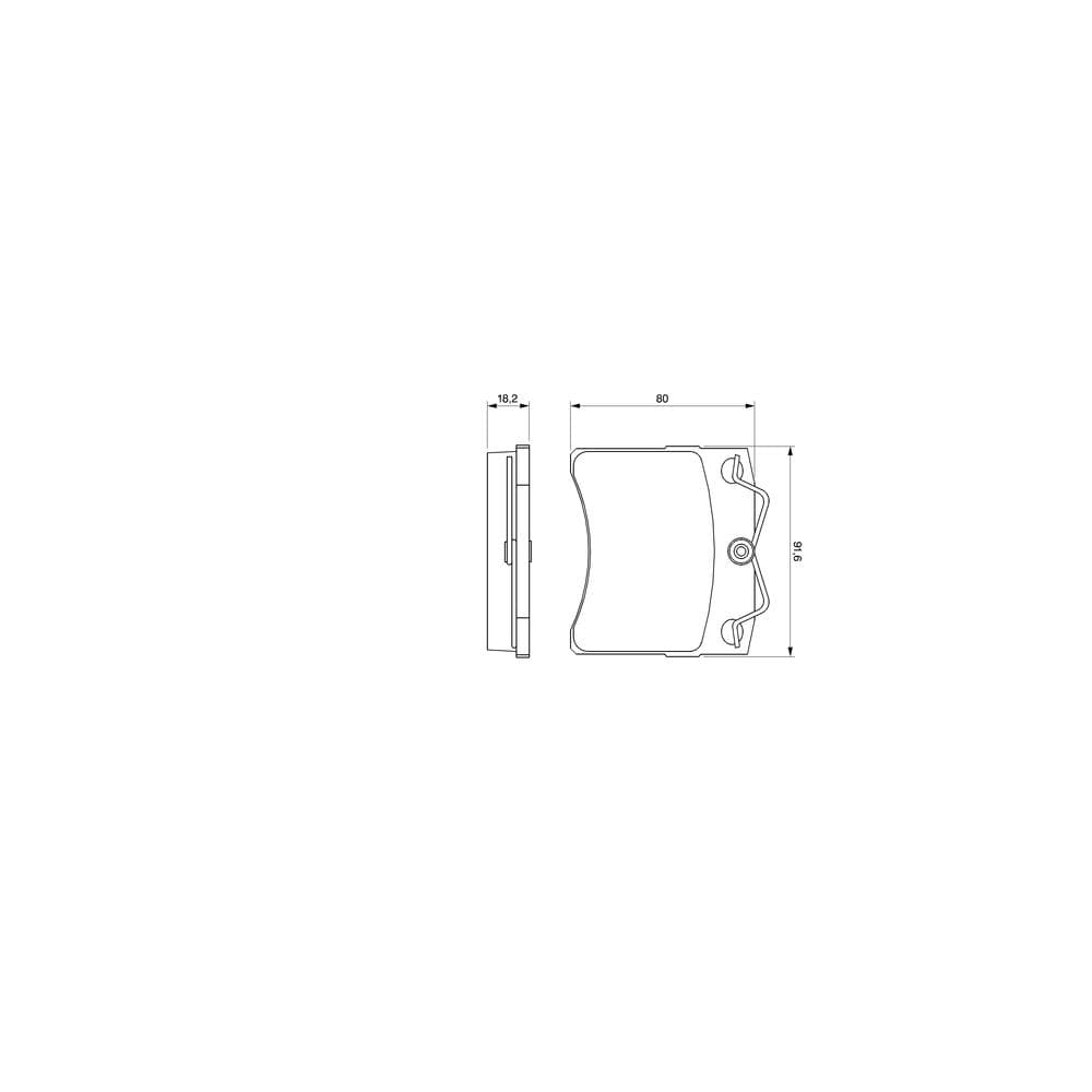 Set placute frana disc BOSCH 0 986 460 954
