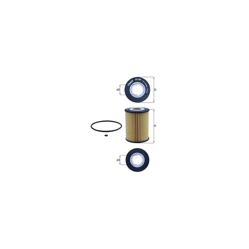 Filtru ulei MAHLE OX 380D