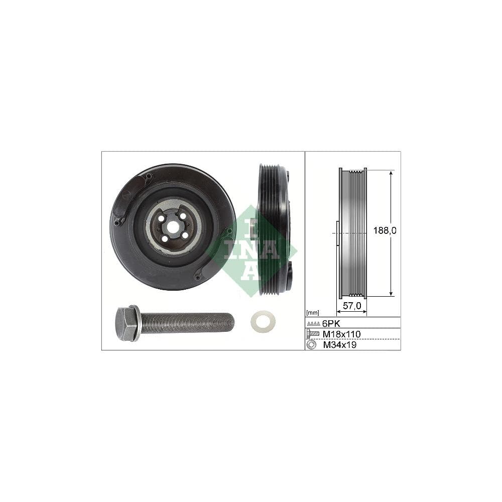 Fulie curea, arbore cotit Schaeffler INA 544 0002 20