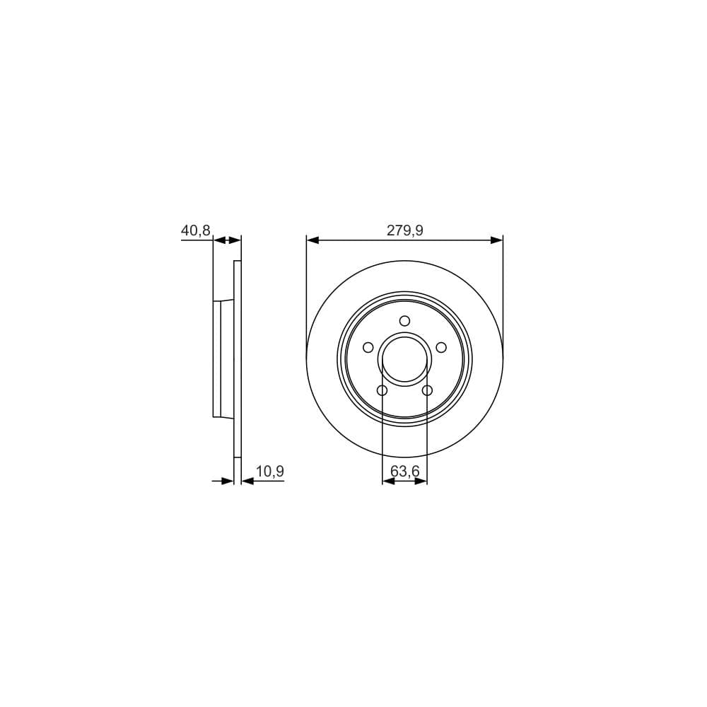 Disc frana BOSCH 0 986 479 S49