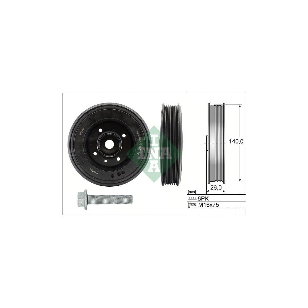 Fulie curea, arbore cotit Schaeffler INA 544 0158 20