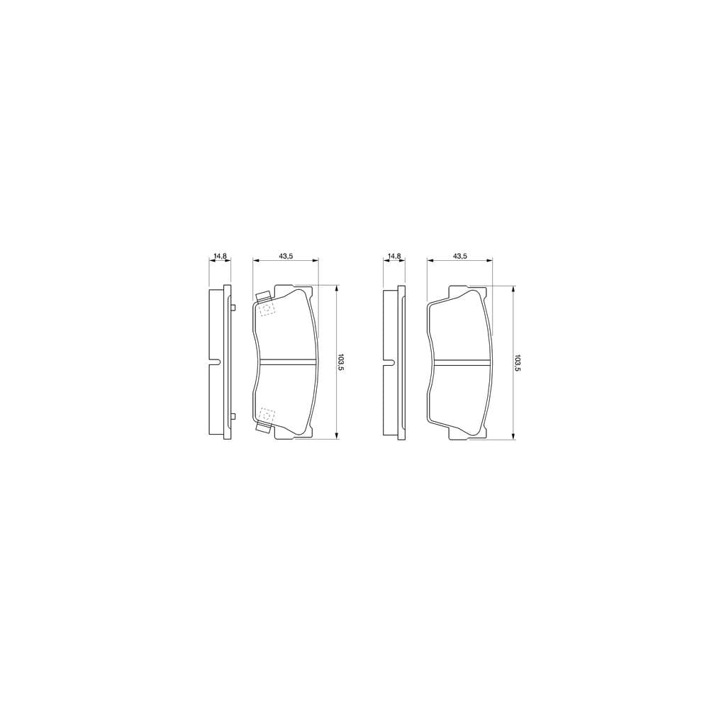 Set placute frana disc BOSCH 0 986 461 750
