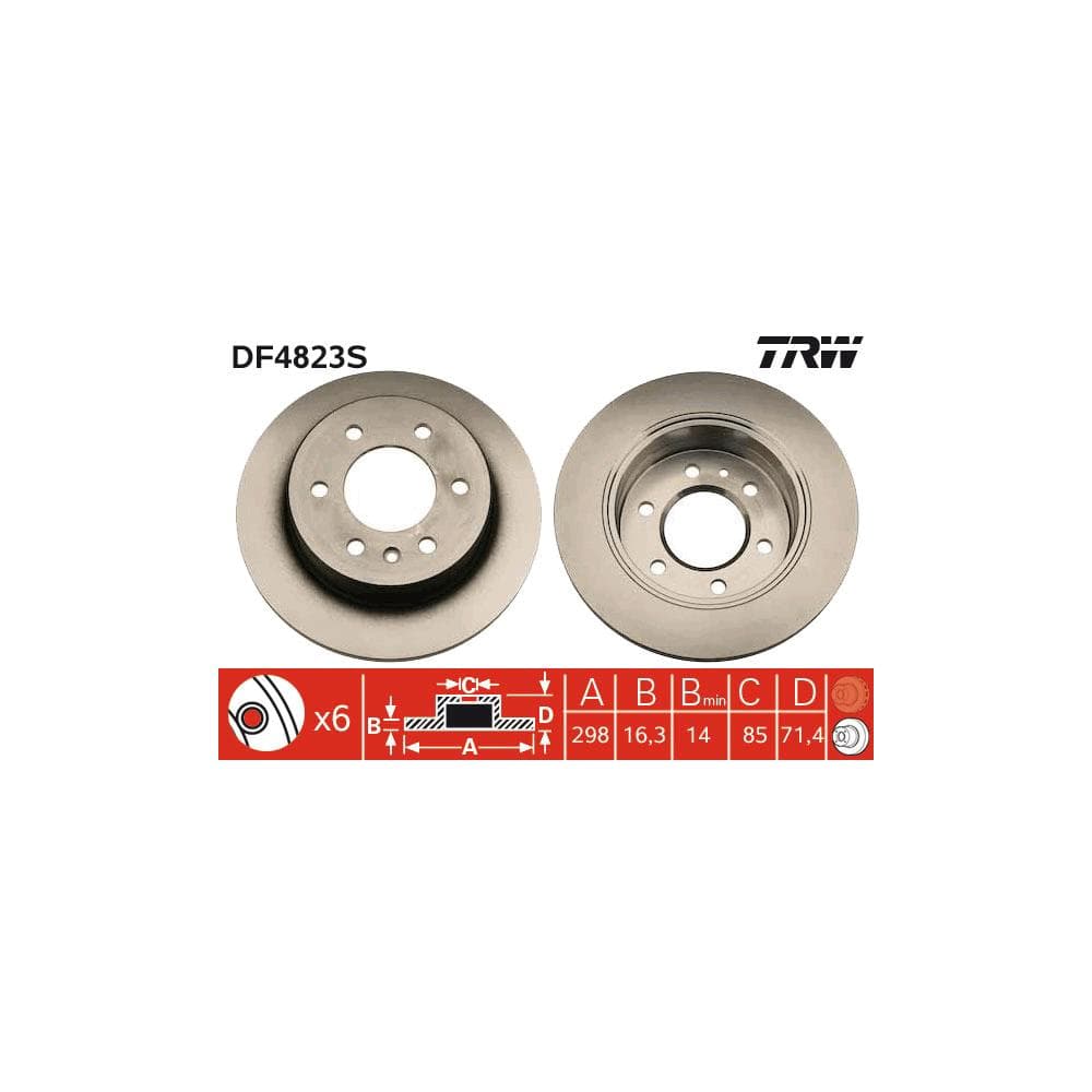 Disc frana TRW DF4823S