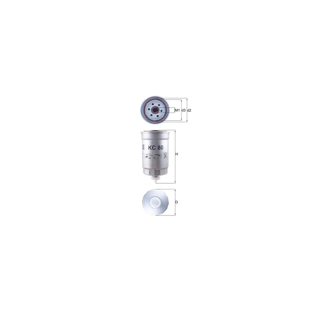 Filtru combustibil MAHLE KC 80