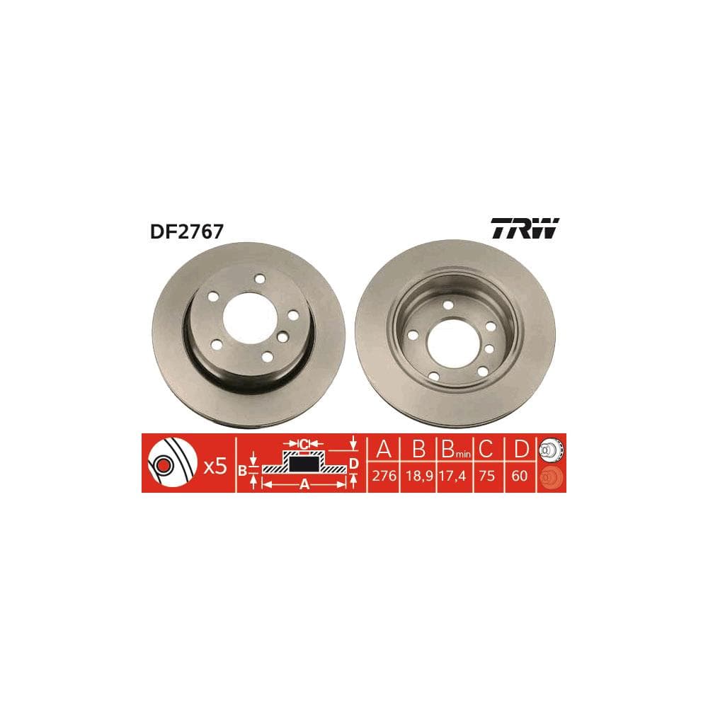 Disc frana TRW DF2767