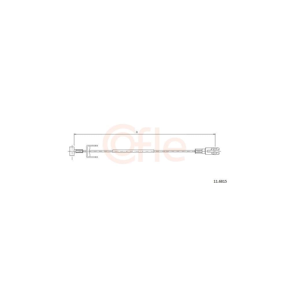 Cablu, frana de parcare COFLE 11.6816