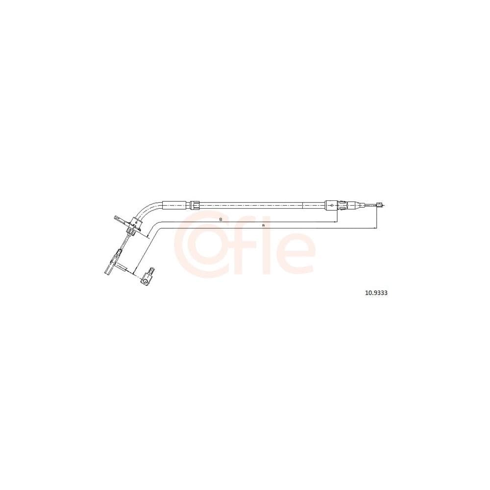 Cablu, frana de parcare COFLE 10.9333